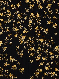 versace wallpaper ลายดอกไม้สีทองพื้นสีดำ