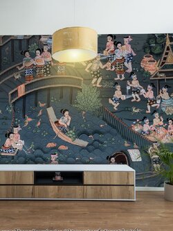 วอลเปเปอร์ลายประเพณีไทย P-THD-10-D