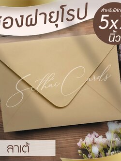 รหัสสินค้า : ซองเปล่า ทรงฝายุโรป-สีลาเต้