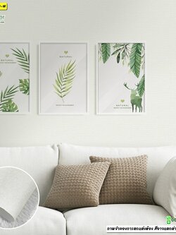 วอลเปเปอร์ลายเรียบสีครีม