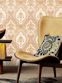 Wallpaper ลายหลุยส์สีน้ำตาล