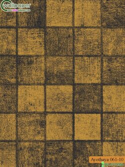 วอลเปเปอร์ลายไทยห้องพระ ลายปิดทองสีดำ