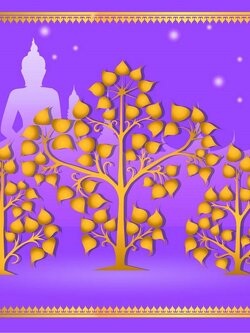 วอลเปเปอร์ลายต้นโพธิ์ THAI-1022