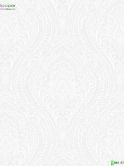 วอลเปเปอร์ติดผนัง มินิมอล เกาหลีหน้ากว้างลายหลุยส์สีขาว