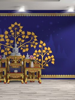 วอลเปเปอร์ลายต้นโพธิ์ THAI-1021