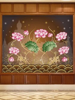 วอลเปเปอร์สั่งพิมพ์ภาพดอกบัว