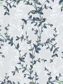 วอลเปเปอร์ลายใบไม้ หน้ากว้าง 1 เมตร