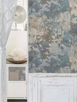 วอลเปเปอร์ลายปูนลอฟท์ สีเทา