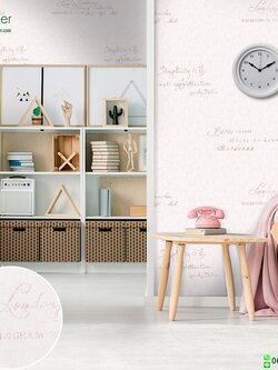 วอลเปเปอร์ติดผนังลายตัวอักษร