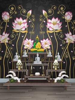 วอลเปเปอร์สั่งพิมพ์ภาพดอกบัว