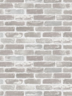 วอลเปเปอร์ลายอิฐเกาหลีสีขาวเทา