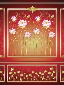 วอลเปเปอร์สั่งพิมพ์ภาพดอกบัว