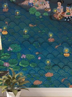 วอลเปเปอร์ลายลอยกระทง P-THD-8-B