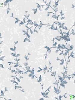 วอลเปเปอร์ลายใบไม้ หน้ากว้าง 1 เมตร