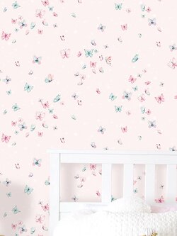 วอลเปเปอร์หน้ากว้าง 1 เมตร ลายผีเสื้อ