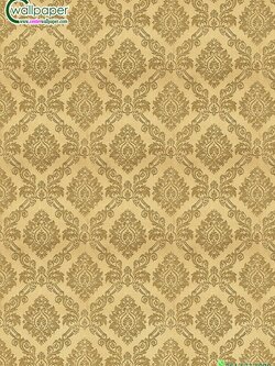 วอลเปเปอร์ลายหลุยส์สีเหลืองทอง