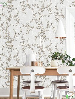 วอลเปเปอร์ลายใบไม้ หน้ากว้าง 1 เมตร