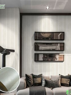 วอลเปเปอร์ติดผนังลายทาง สีขาว