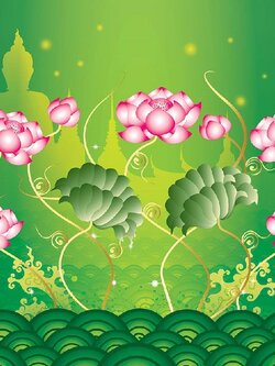 วอลเปเปอร์สั่งพิมพ์ภาพดอกบัว