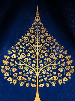 วอลเปเปอร์ลายต้นโพธิ์ THF-9-B