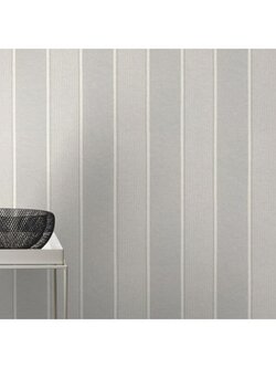 วอลเปเปอร์ติดผนังลายทางสีเทา