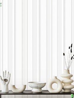 วอลเปเปอร์ติดผนังลายทางสีขาว สลับสีเทาเงิน หน้ากว้าง 1 เมตร