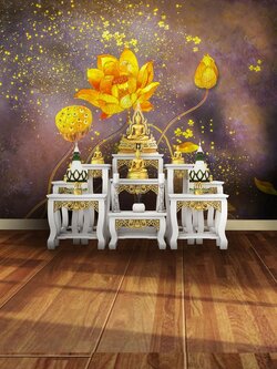 วอลเปเปอร์สั่งพิมพ์ภาพดอกบัว