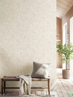 วอลเปเปอร์ลายปูนเปลือยสีน้ำตาล หน้ากว้าง 1 เมตร