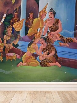 วอลเปเปอร์สั่งผลิตลายพระเวสสันดรชาดก P-THD-35