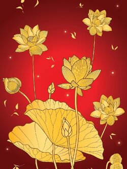 วอลเปเปอร์สั่งพิมพ์ภาพดอกบัว