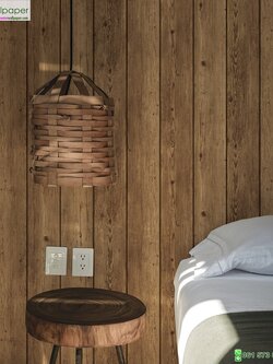 วอลเปเปอร์หน้ากว้าง 1 เมตร ลายไม้สีน้ำตาล