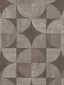 วอลเปเปอร์ติดผนังลายไม้กราฟฟิค สีน้ำตาล