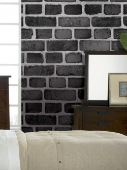 วอลเปเปอร์ลายอิฐดำ