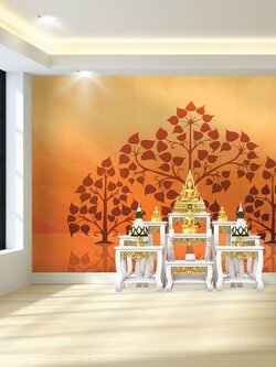 วอลเปเปอร์ลายต้นโพธิ์ THAI-1024