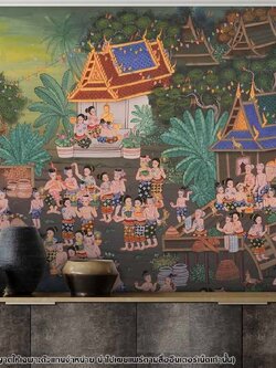 วอลเปเปอร์ลายลอยกระทง P-THD-6-D