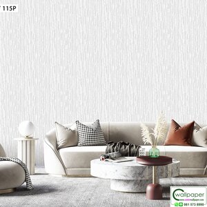 วอลเปเปอร์บ้าน สีเทาปนเงิน No.9813-3