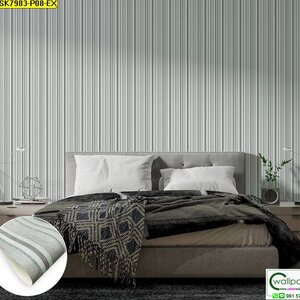 วอลเปเปอร์ลายแถบสีม่วงเข้มสลับอ่อน