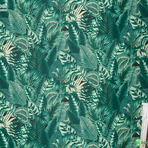 วอลเปเปอร์ติดผนังลายใบไม้สีเขียว Tropical wallpaper