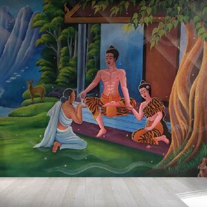 วอลเปเปอร์สั่งผลิตลายพระเวสสันดรชาดก P-THD-33