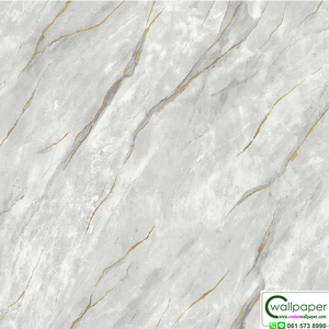 วอลเปเปอร์ลายหินอ่อน สีเทาแทรกเส้นทอง No.10233-6