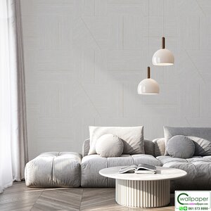 วอลเปเปอร์ลายเส้นสีทอง พื้นสีเทาเข้ม No.52509-3