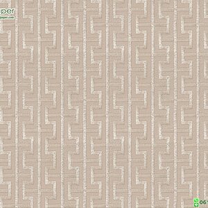 วอลเปเปอร์ติดผนัง 3D ลายเส้นผ้าไหมสีครีม