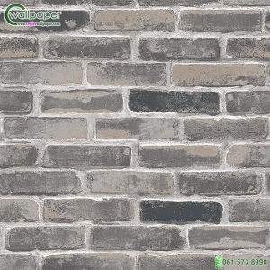 วอลเปเปอร์ติดผนัง ลายอิฐดำ