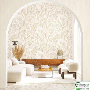 วอลเปเปอร์ลายเส้นตรงสีครีม