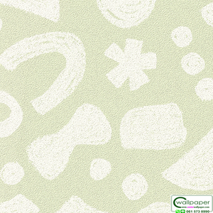 วอลเปเปอร์ห้องเด็ก พื้นสีเขียว No.82553-02