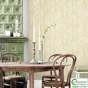 วอลเปเปอร์ห้องครัวลายหินอ่อน สีน้ำตาลทอง