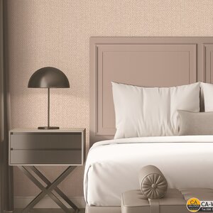 วอลเปเปอร์ลายผ้าทอเสื่อ สีน้ำตาล