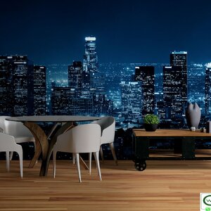 วอลเปเปอร์สั่งพิมพ์ภาพวิวเมือง ตึกสูง