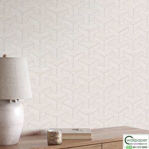 วอลเปเปอร์โมเดิร์นสีเทาอมชมพู