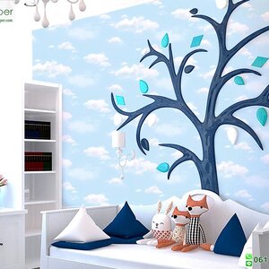 วอลเปเปอร์หน้ากว้าง 1 เมตร ลายท้องฟ้า